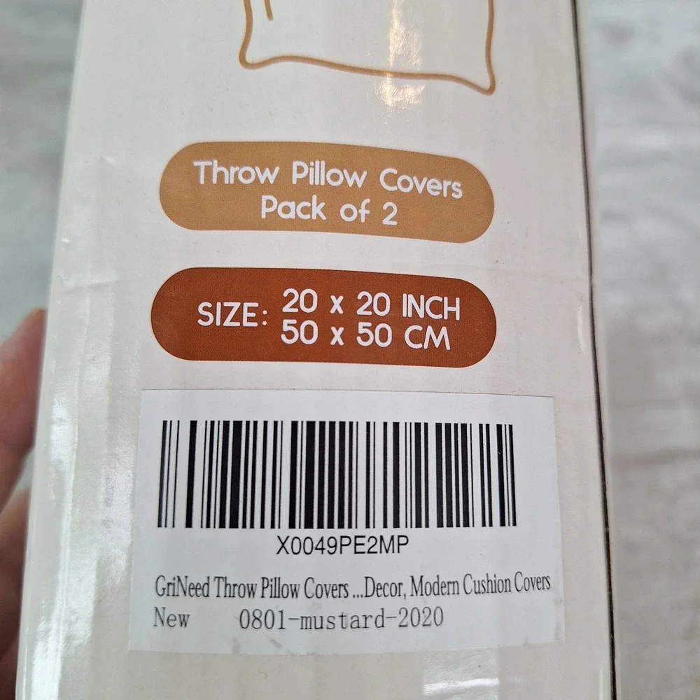2 Pack 20x20 Pillow Cover Velvet Pillow Covers, 20